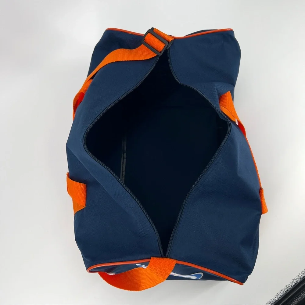 Vtg Chicago Bears Miller Lite Promo Duffel Bag Navy Orange Football Gym NFL Y2K